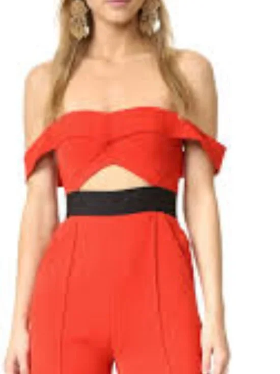 Self Portrait Orange Jumpsuit Playsuit Size 2 - Picture 7 of 7